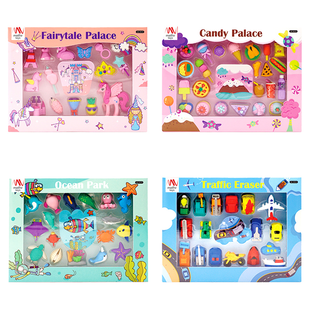 Mathv Toys Gift Eraser Collection: Sunday Play