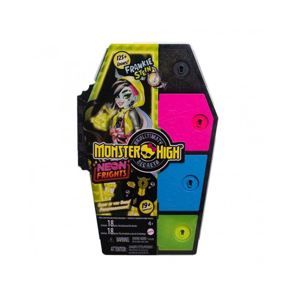 Mattel Monster High Κούκλα Neon Frights-Frankie, HNF79 - Monster High