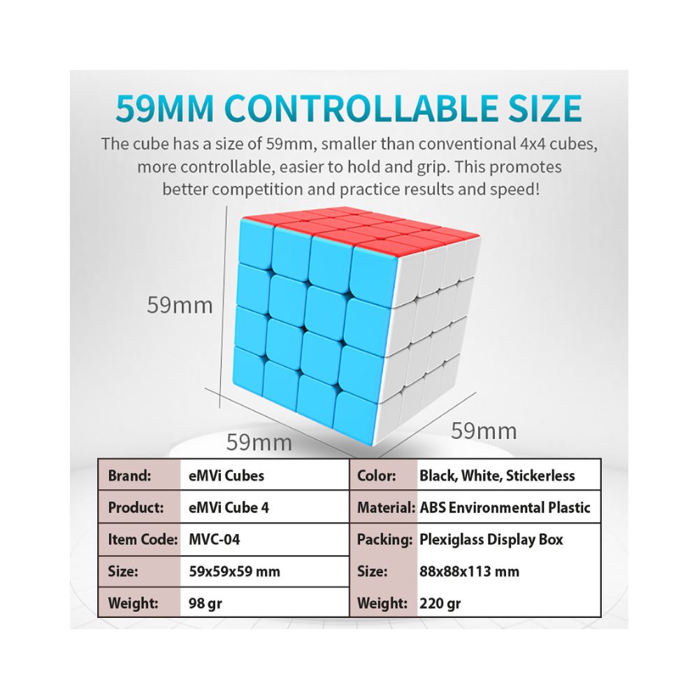 eMVi Cube 4 in Display Box - eMVi Cubes