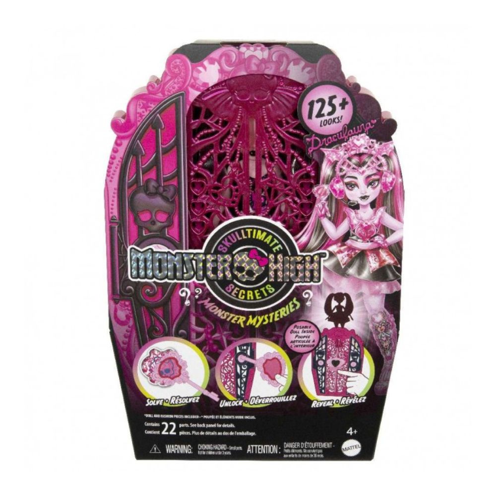 Mattel Κούκλα Skulltime Secrets Draculaura HXH84 - Monster High