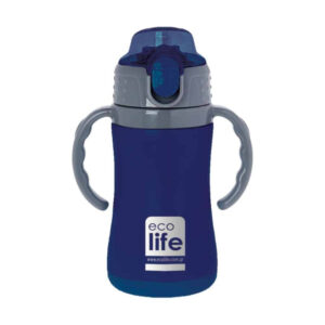 Ecolife ανοξείδωτο παγούρι θερμός kids thermos small 300ml navy blue - Ecolife