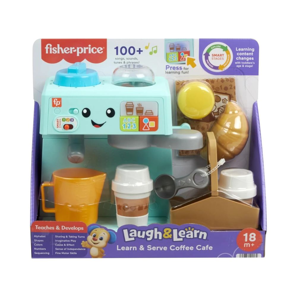 Mattel Fisher Price Laugh & Learn Εκπαιδευτική Καφετιέρα, HYR99 - Fisher-Price