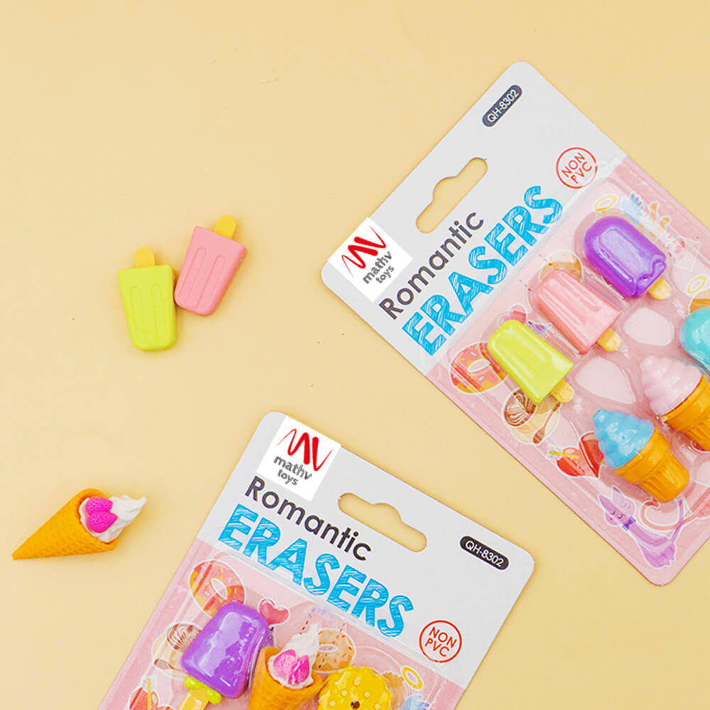 Fancy Eraser Set: Romantic and Sweet - Mathv Toys