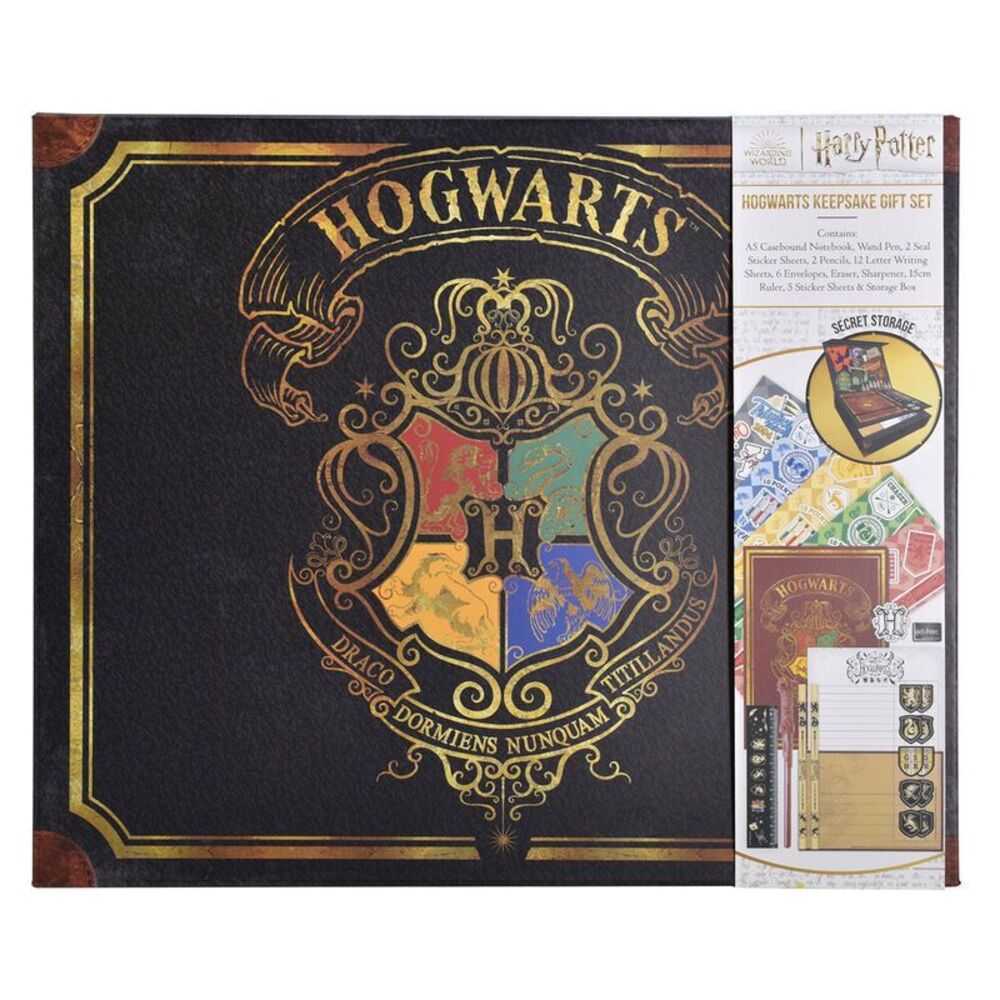 Harry Potter Keepsake Box - Colourful Crest - Blue Sky