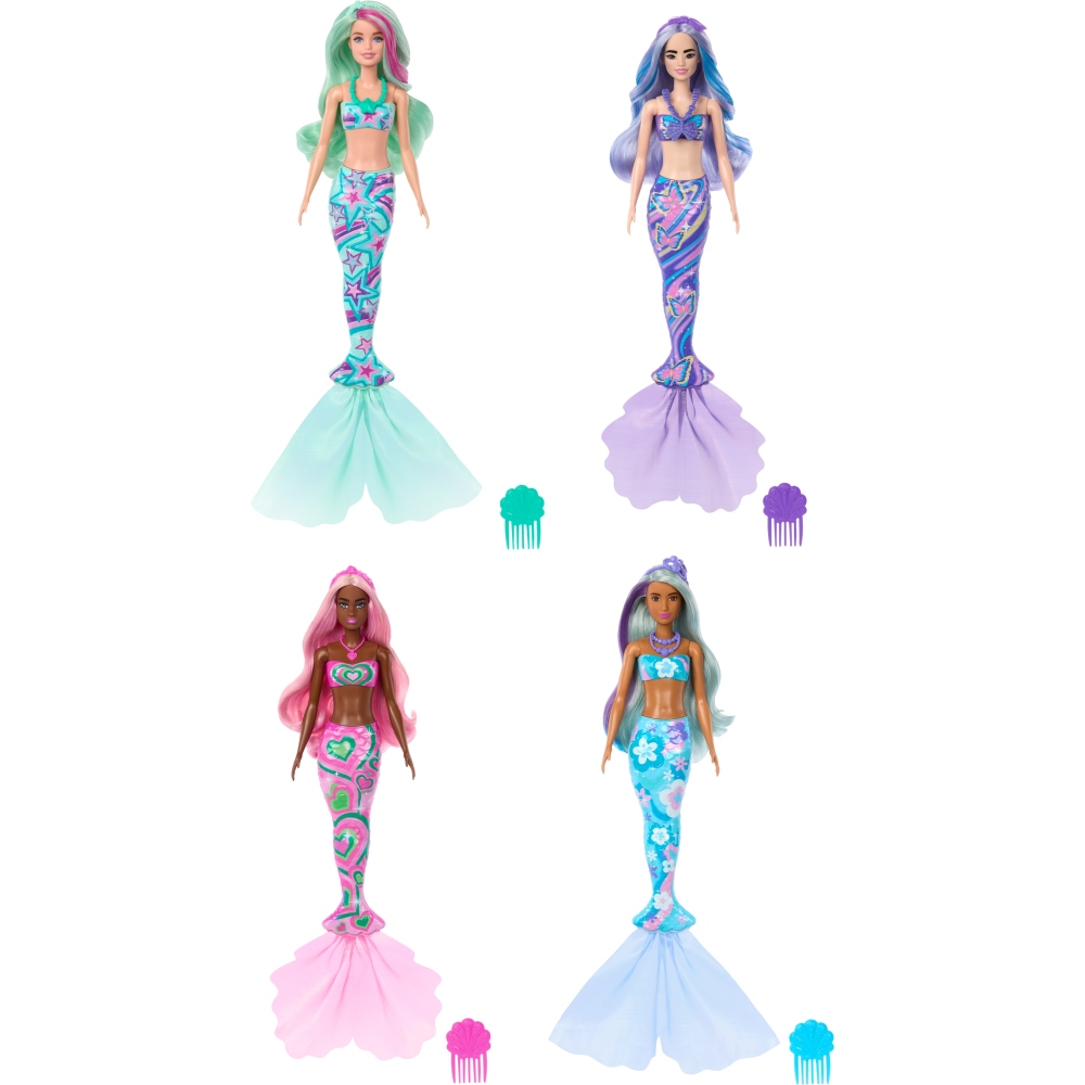 Mattel Barbie Color Reveal-Ονειρικές Γοργόνες HRK12 (Διάφορα Σχέδια) - Barbie