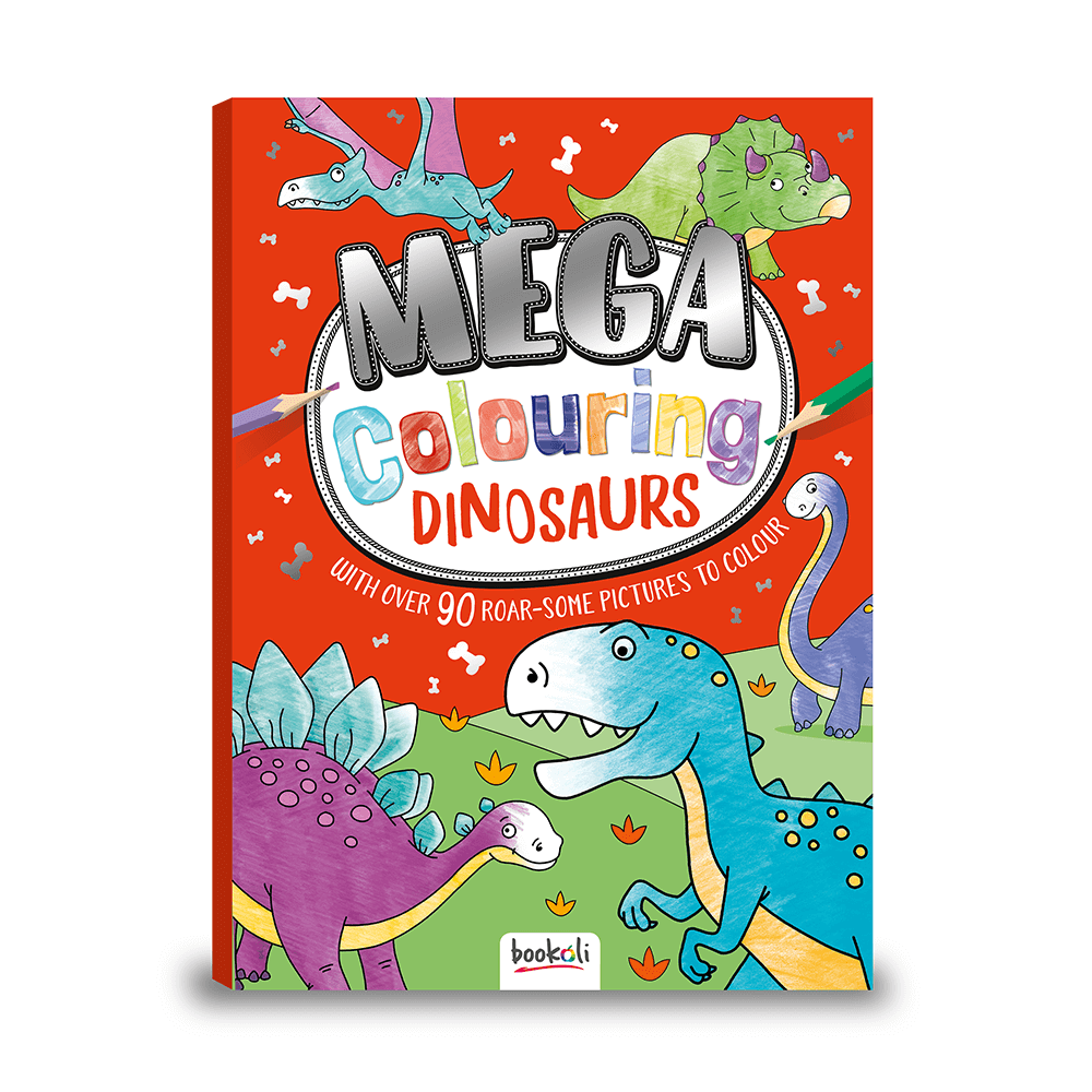 Mega Colouring: Dinosaurs - Bookoli