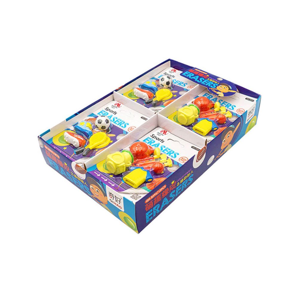 Σετ Γόμες Fancy Eraser Set: Sports σε 2 Σχέδια - Little Tree