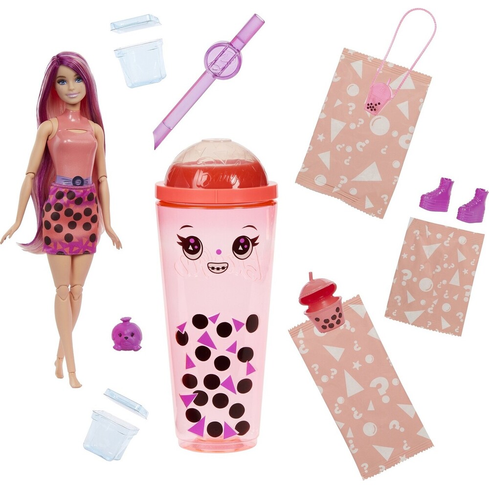 Mattel Barbie Bubble Tea Series Κούκλα Ρόφημα Μάνγκο με 8 Εκπλήξεις HTJ22 - Barbie