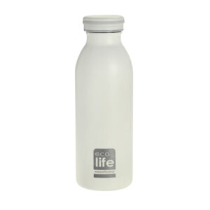 Ecolife μεταλλικό μπουκάλι θερμός 450ml – pastel white - Ecolife