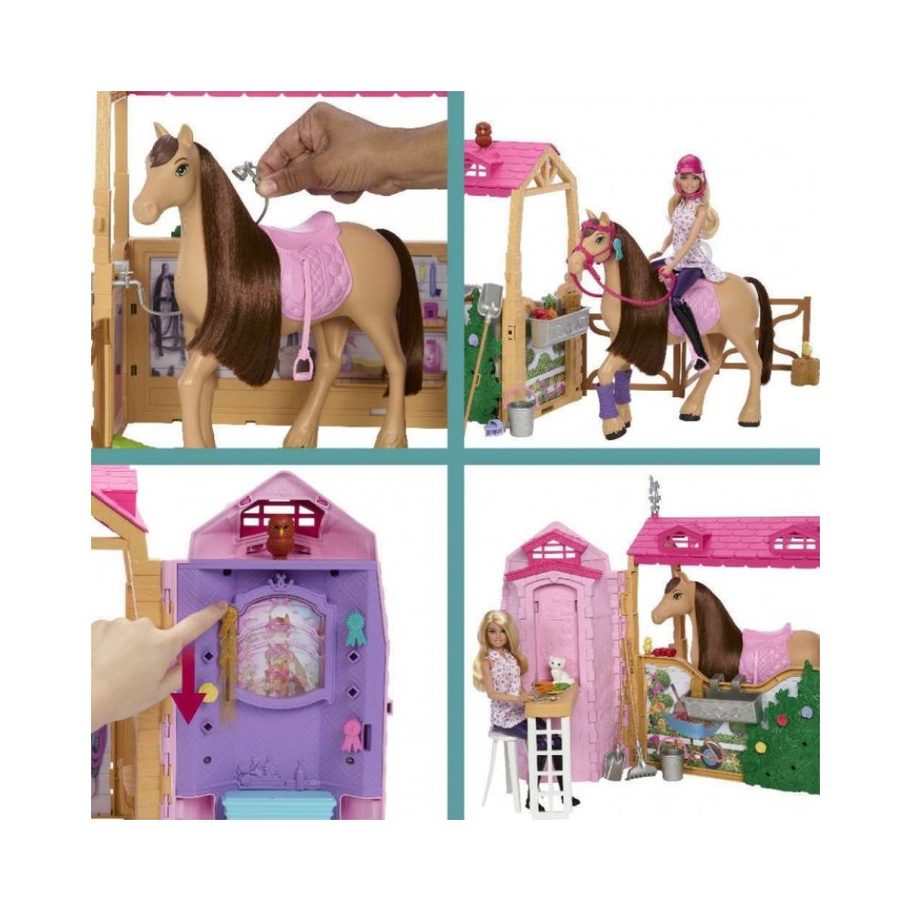 Mattel Barbie Mysteries The Great Horse Chase Σετ Παιχνιδιού Στάβλος, HXJ44 - Barbie