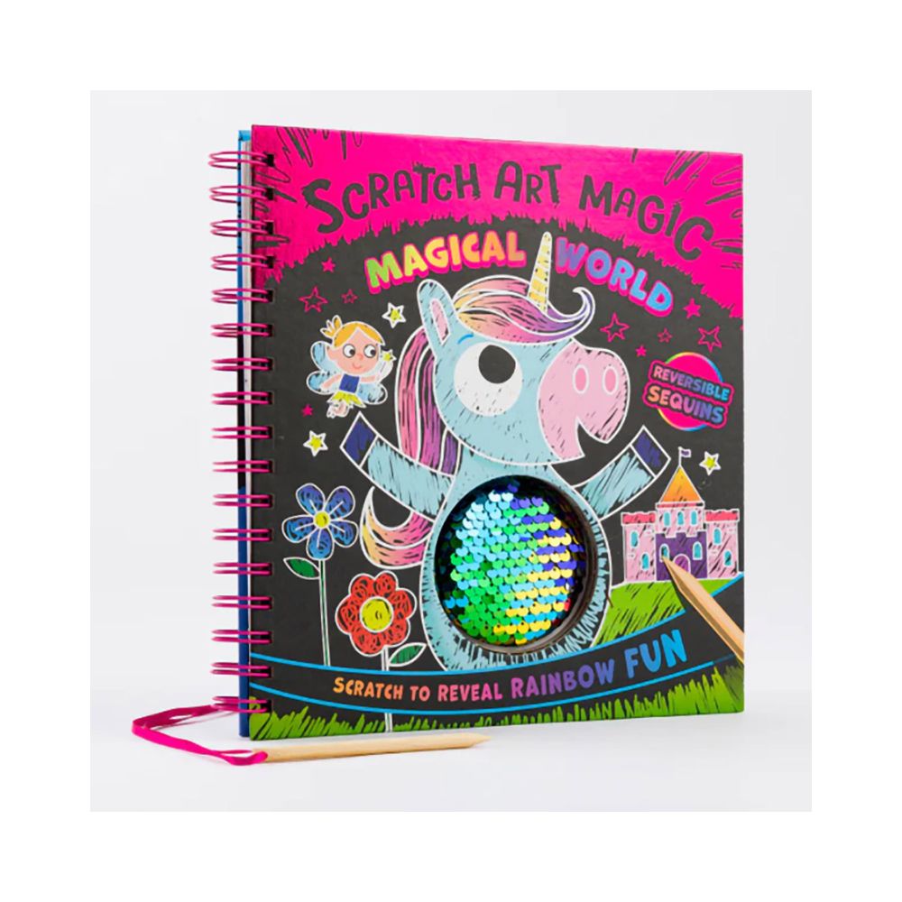 Scratch Art Sequins: Magical World - Hinkler