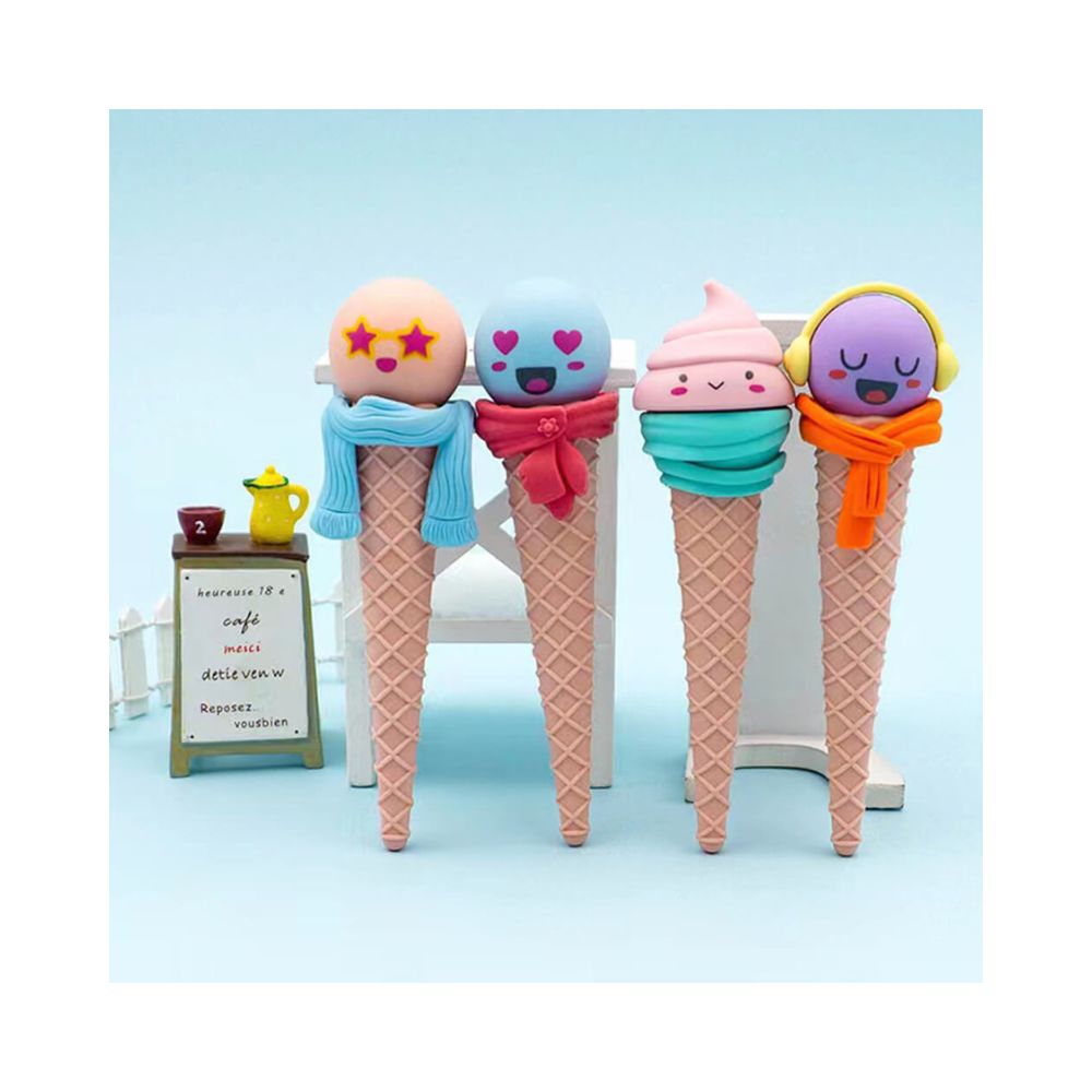 Γόμα Fancy Eraser: Funny Ice Cream σε 4 Σχέδια - Little Tree