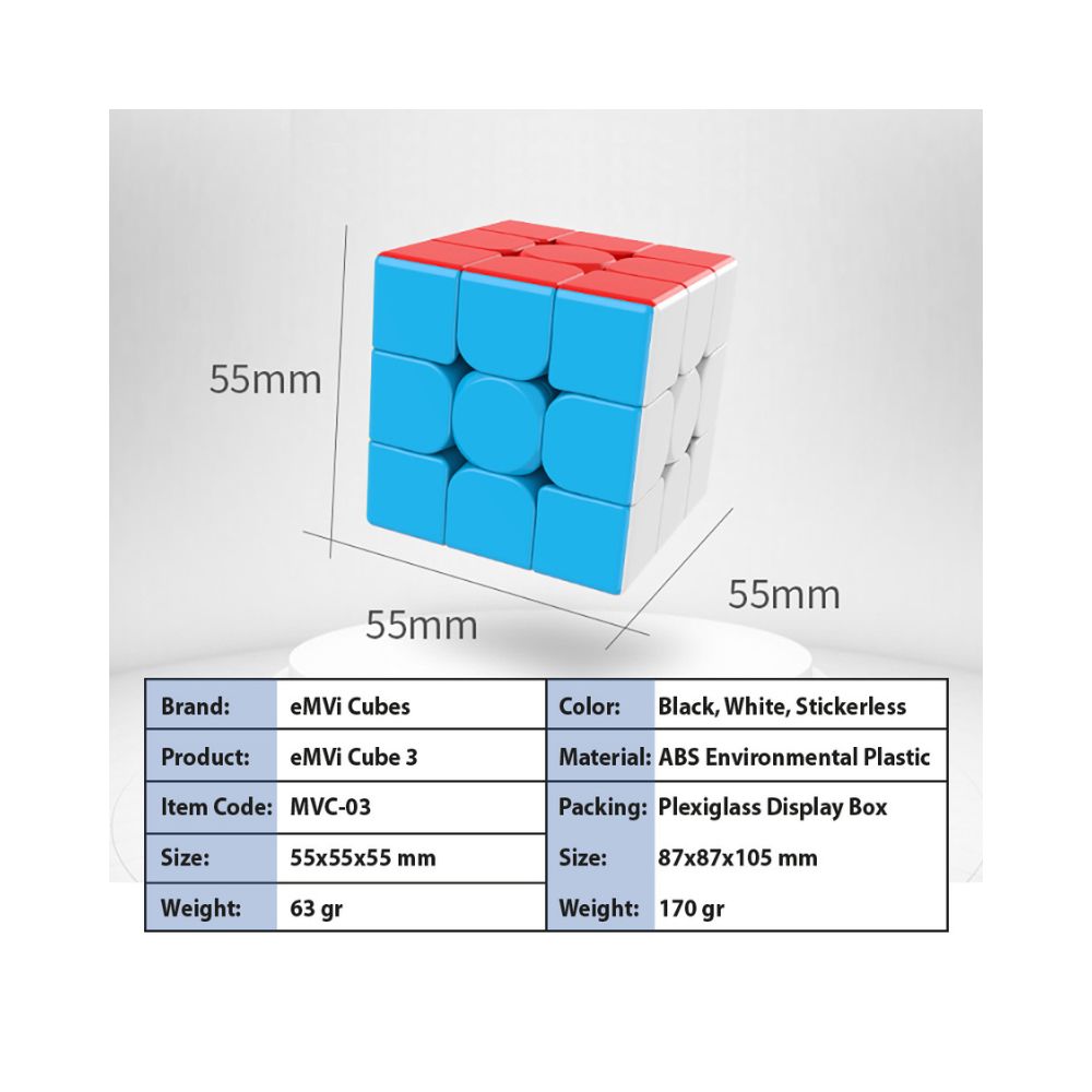 eMVi Cube 3 in Display Box - eMVi Cubes