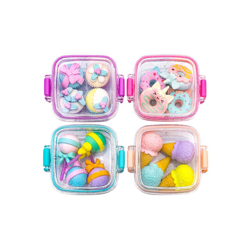 Γόμες Fancy Erasers in Lunchbox: Delicious Desserts σε 4 Σχέδια - Little Tree