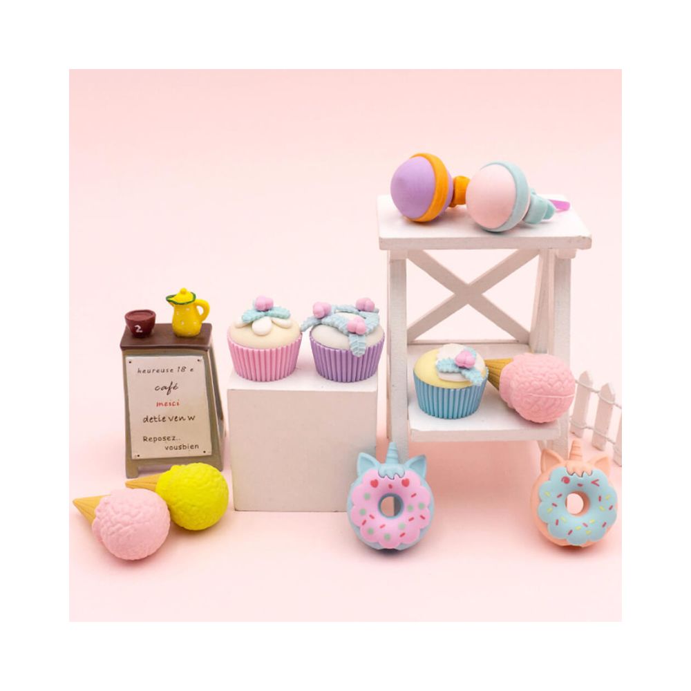 Γόμες Fancy Erasers in Lunchbox: Delicious Desserts σε 4 Σχέδια - Little Tree