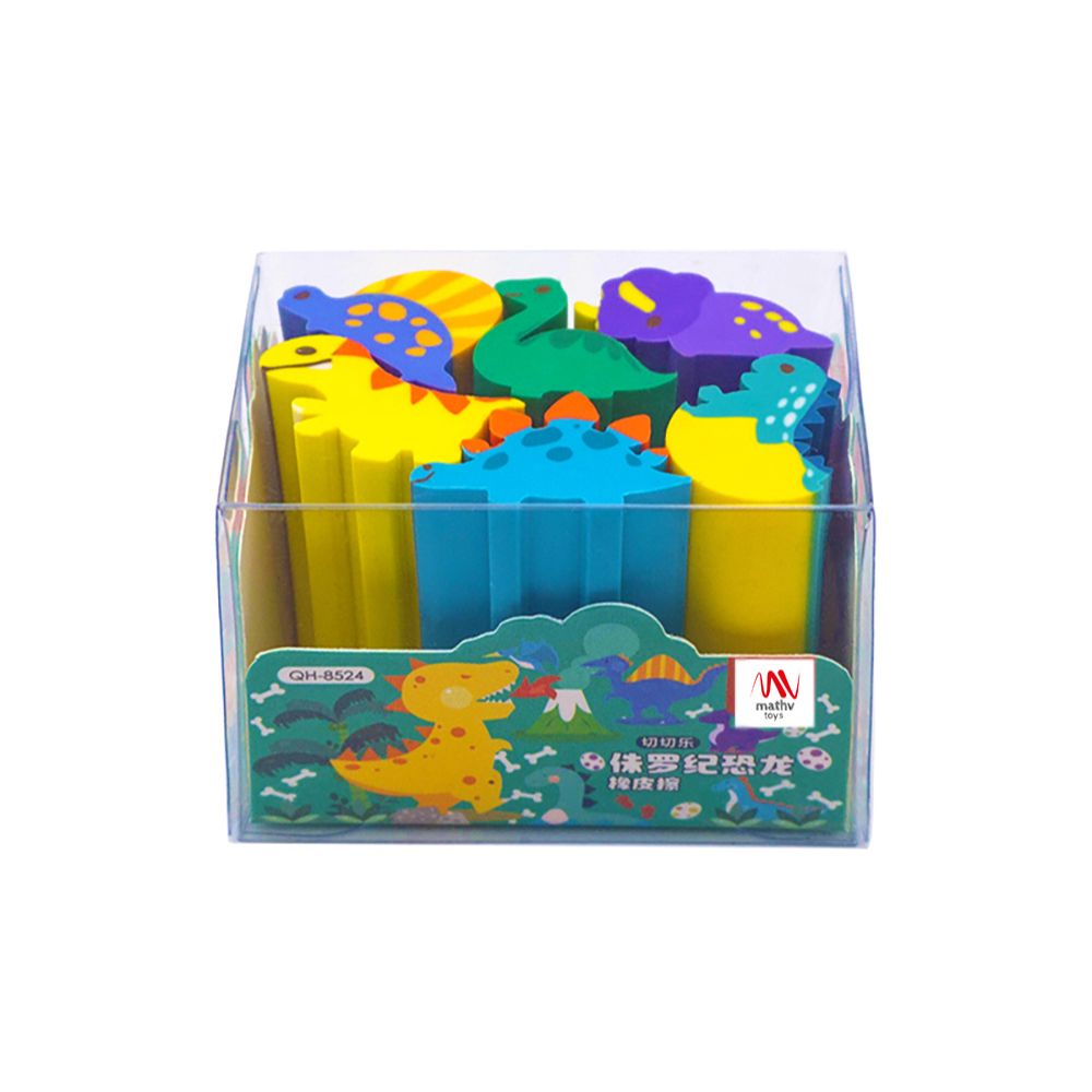 Σετ Γόμες 6τμχ Fancy Eraser Set: Dino - Little Tree