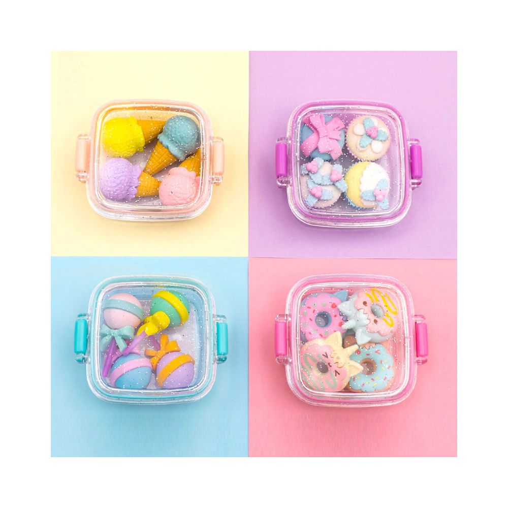 Γόμες Fancy Erasers in Lunchbox: Delicious Desserts σε 4 Σχέδια - Little Tree