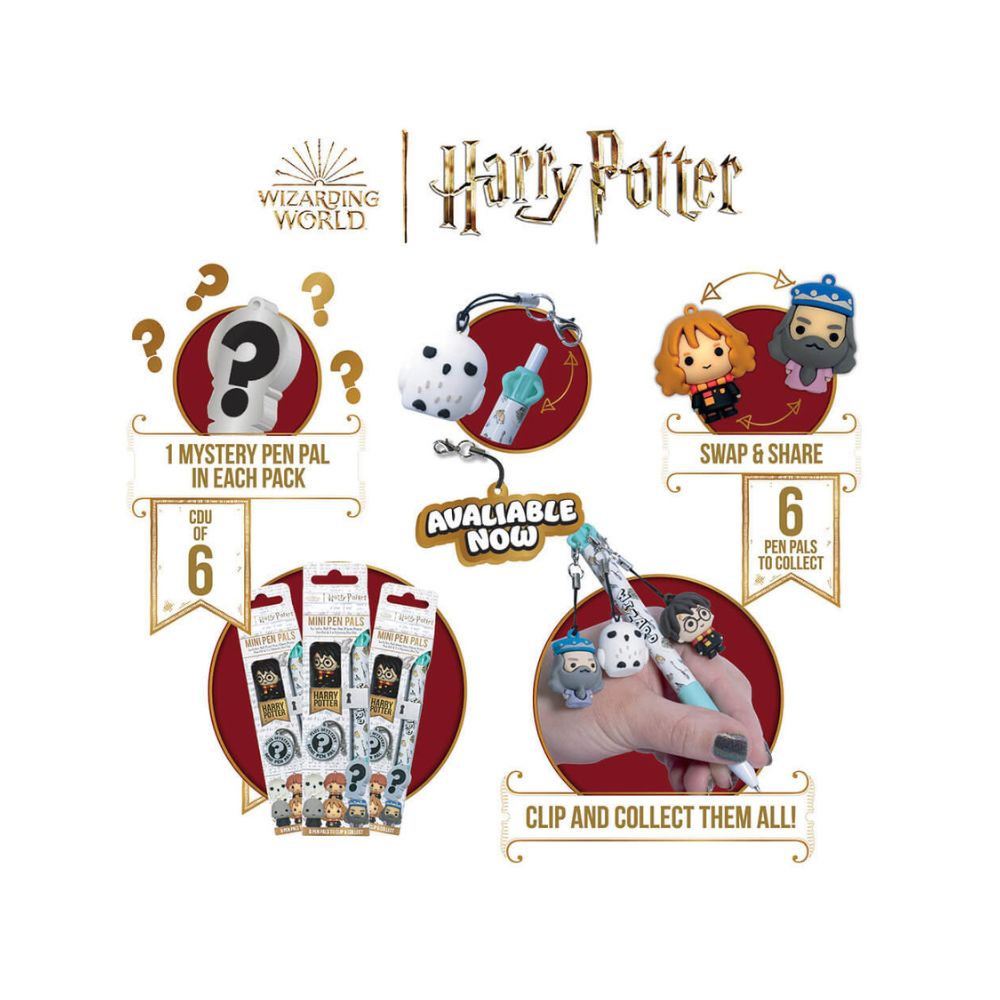 Στυλό με 2 Φιγούρες Harry Potter Mistery Mini Pen Pals - Blue Sky