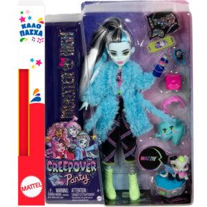 Λαμπάδα Mattel Monster High Creepover Party Κούκλα Frankie Stein, HKY68 - Monster High