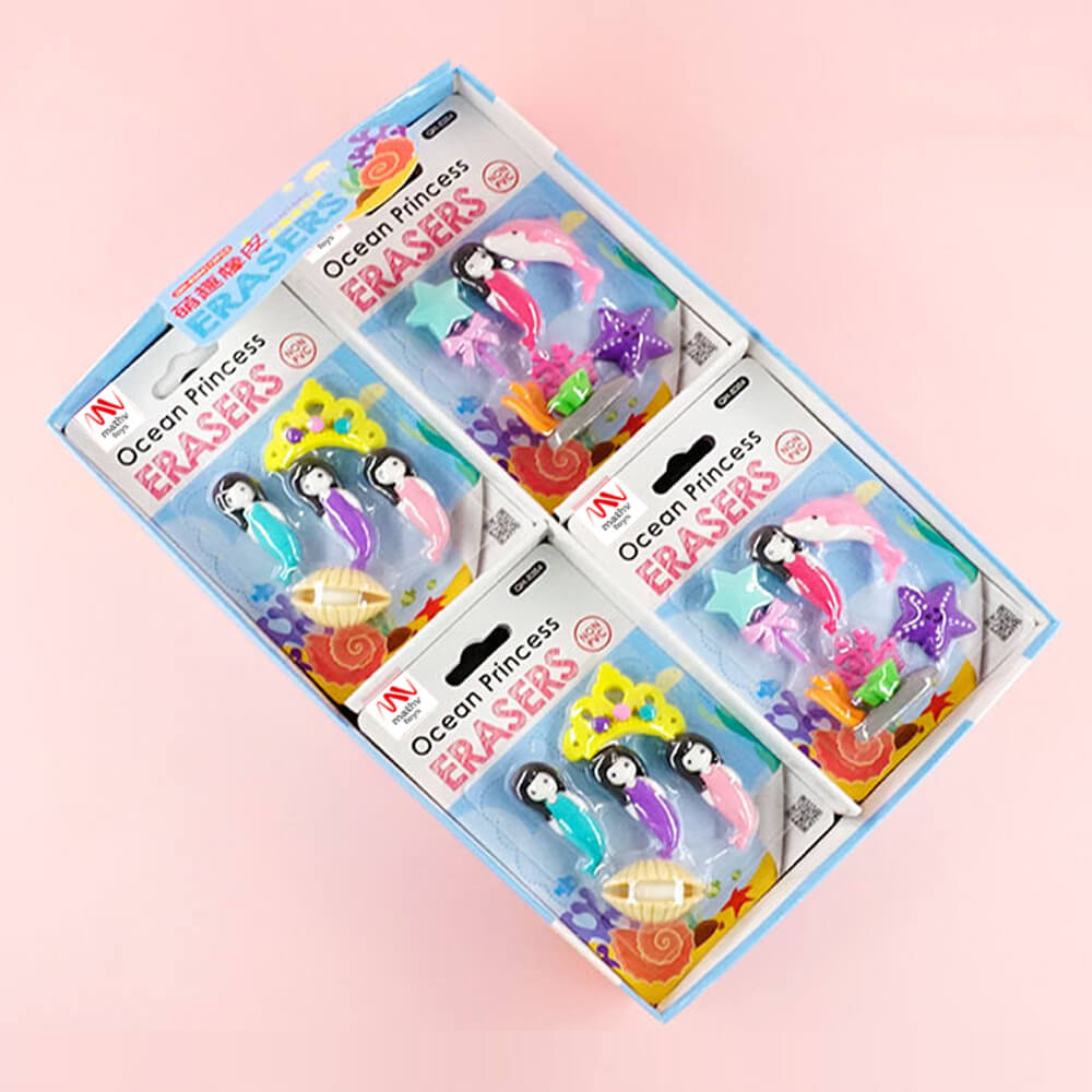 Fancy Eraser Set: Ocean Princess - Mathv Toys