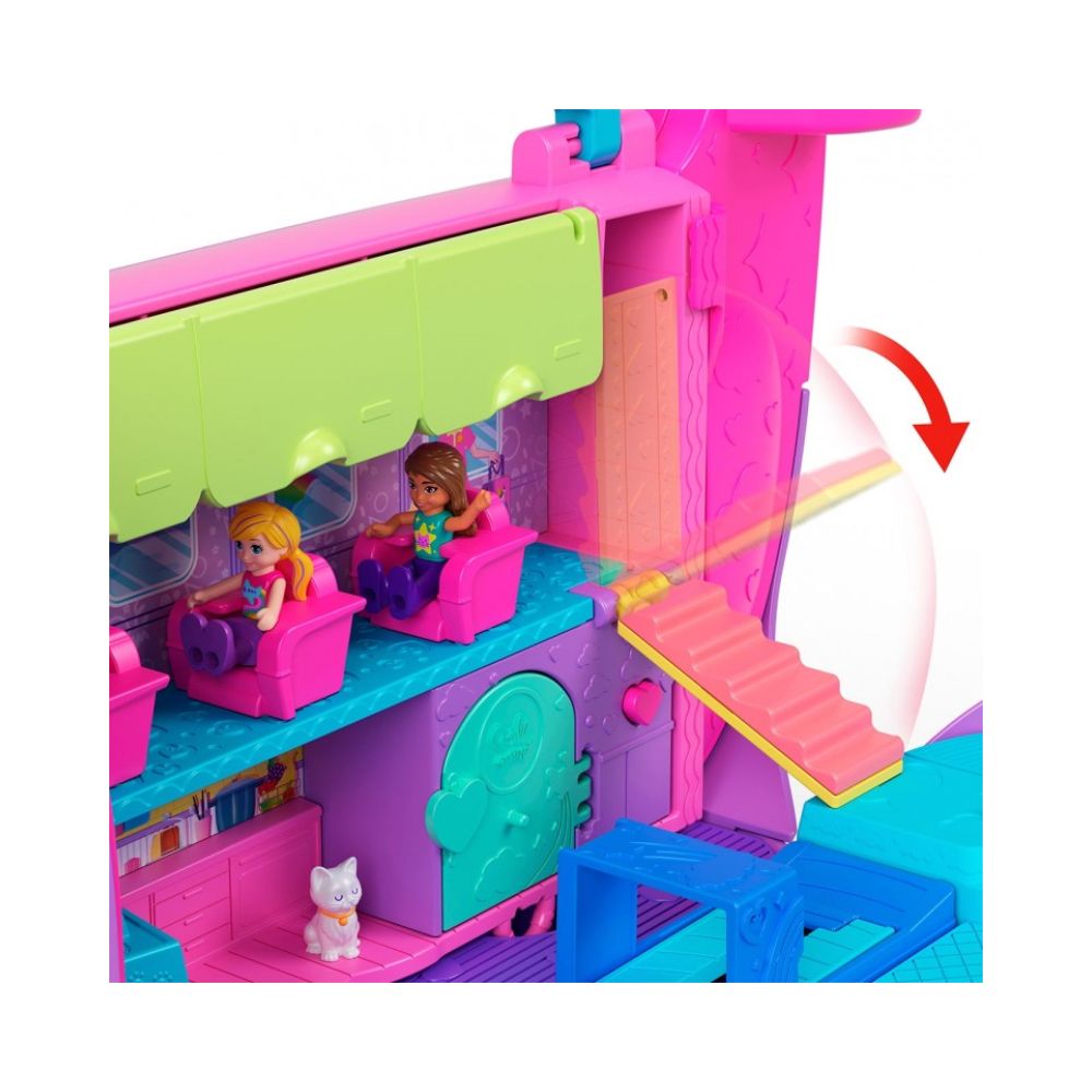 Mattel Polly Pocket Mini-Αεροπλάνο Γατάκι, HWP19 - Polly Pocket