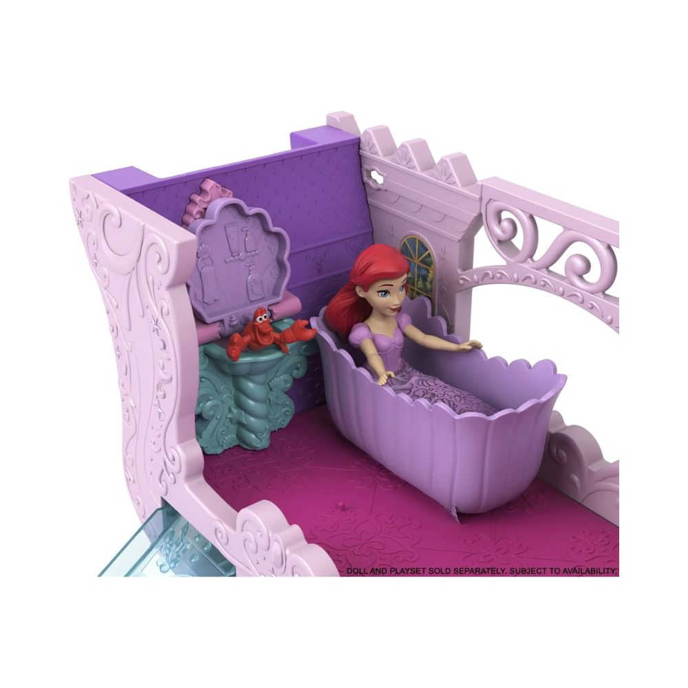 Mattel Disney Princess Mini Κούκλες-Άμαξα/Καστράκι 2 σε 1, HWX17 - Disney Princess