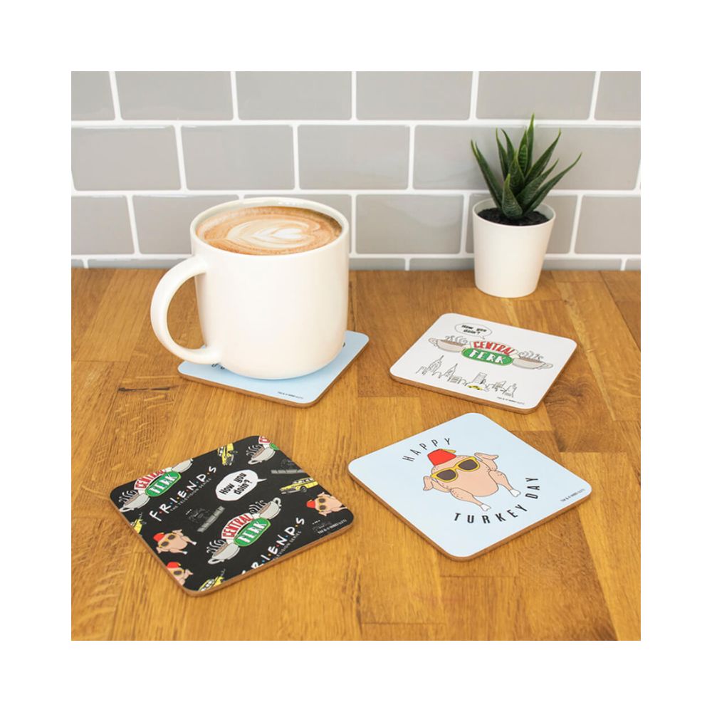 Friends Drinks Coaster Set - Blue Sky