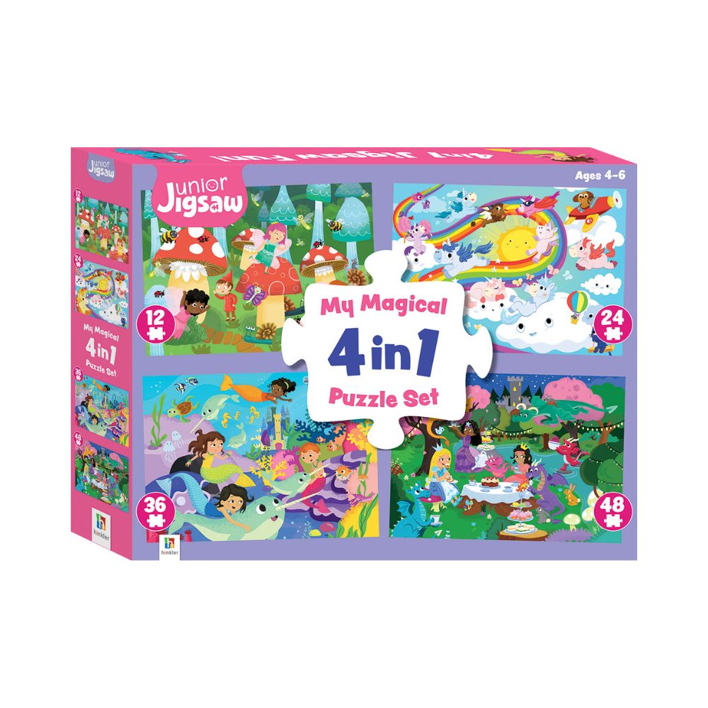 4-in-1 Puzzles: My Magical 4-in-1 Puzzle Set - Hinkler