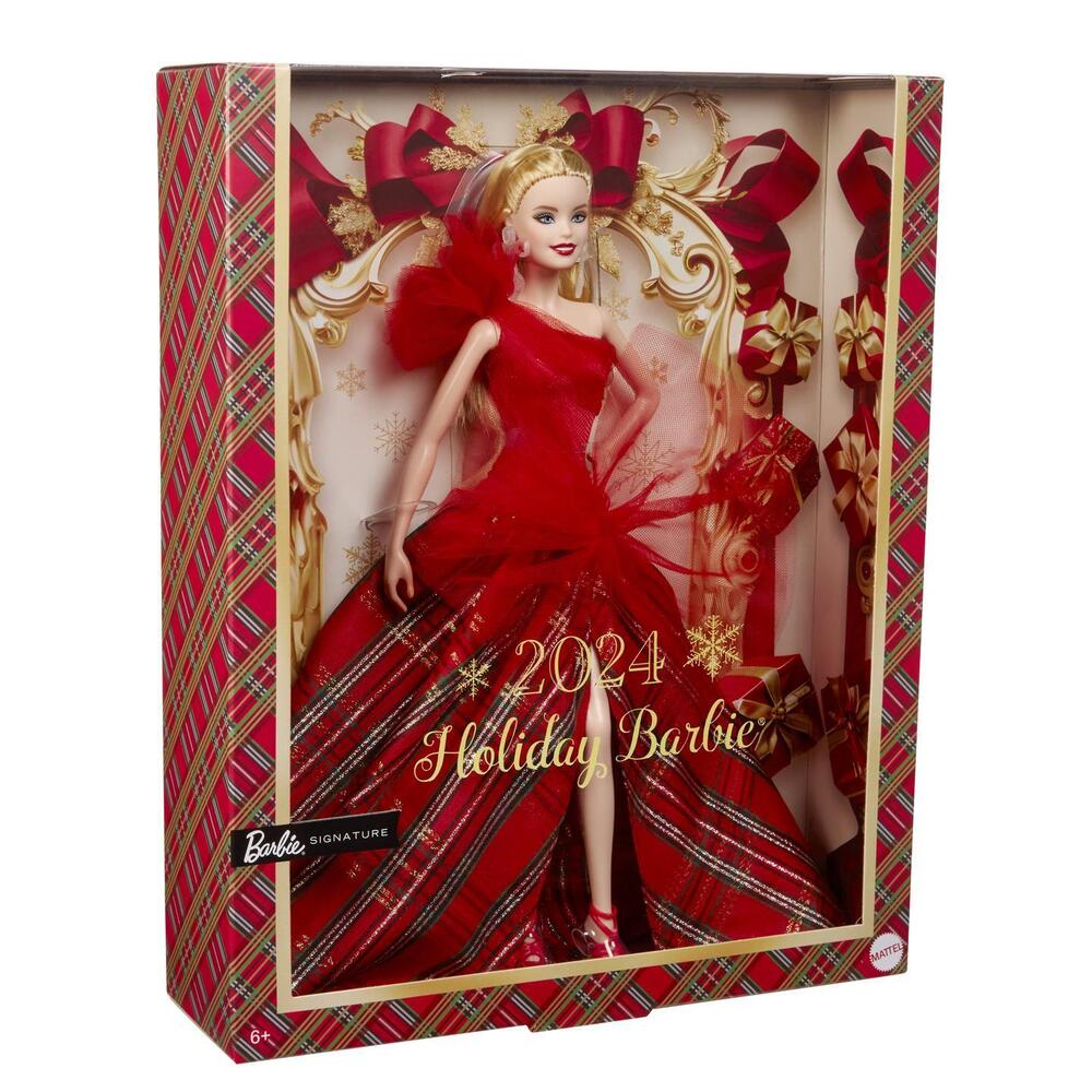 Mattel Barbie Συλλεκτική Barbie, 2024 Holiday Barbie Fashion Doll HRM61 - Barbie