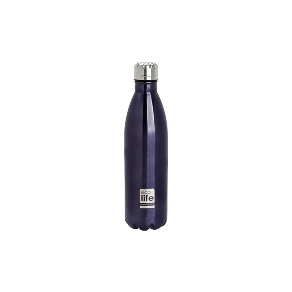 Ecolife μεταλλικό μπουκάλι θερμός 750ml μωβ - Ecolife