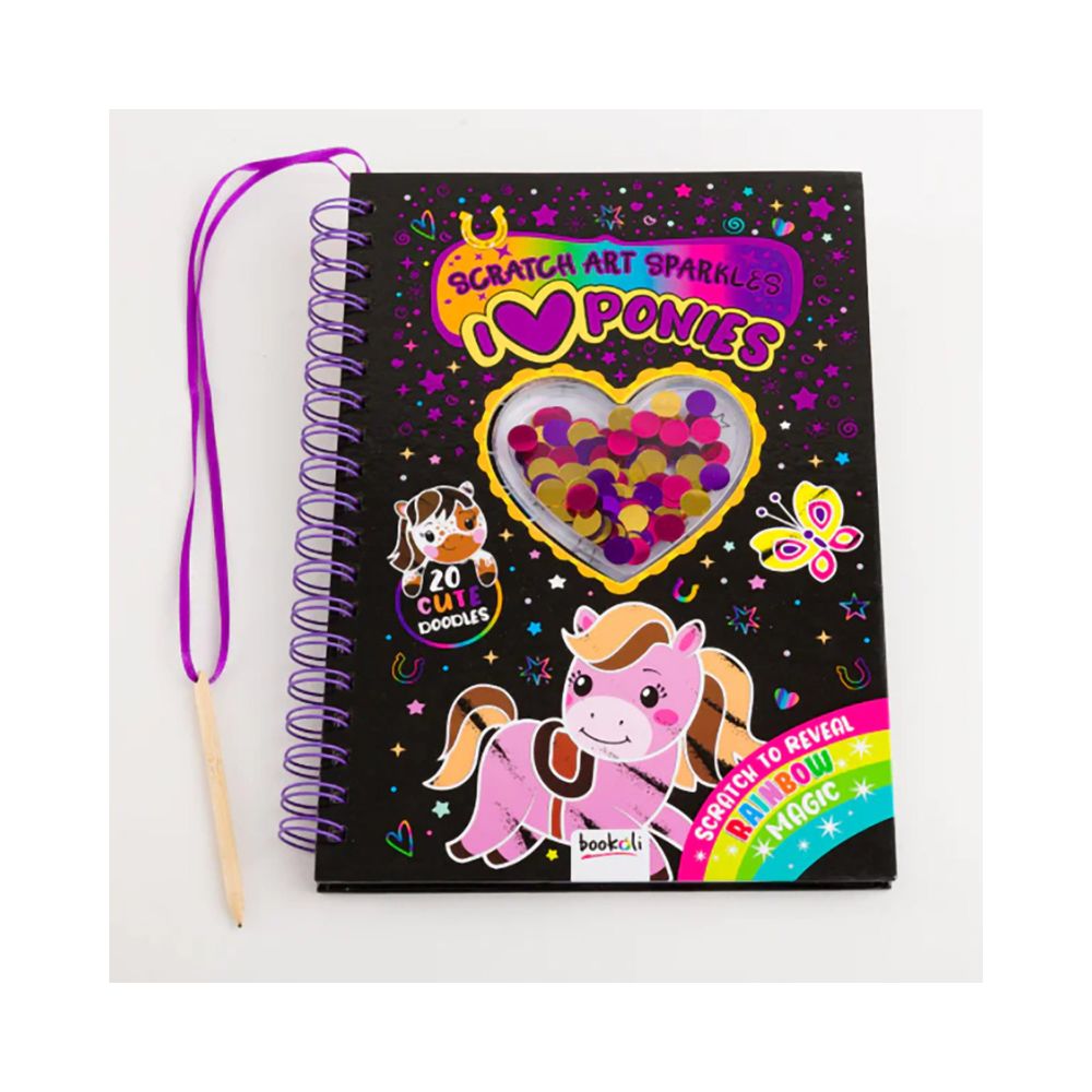 Scratch Art Sparkles: Ponies - Hinkler