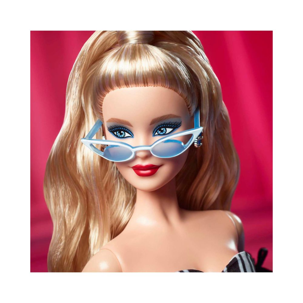 Mattel Κούκλα Barbie 65 Χρόνια-Ασπρόμαυρο Φόρεμα, HRM58 - Barbie