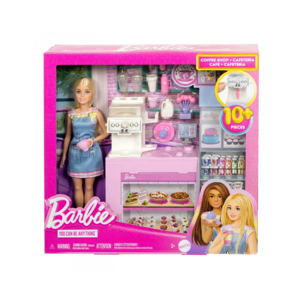 Mattel Barbie Καφετέρια Σετ Παιχνιδιού με Κούκλα, HXN94 - Barbie