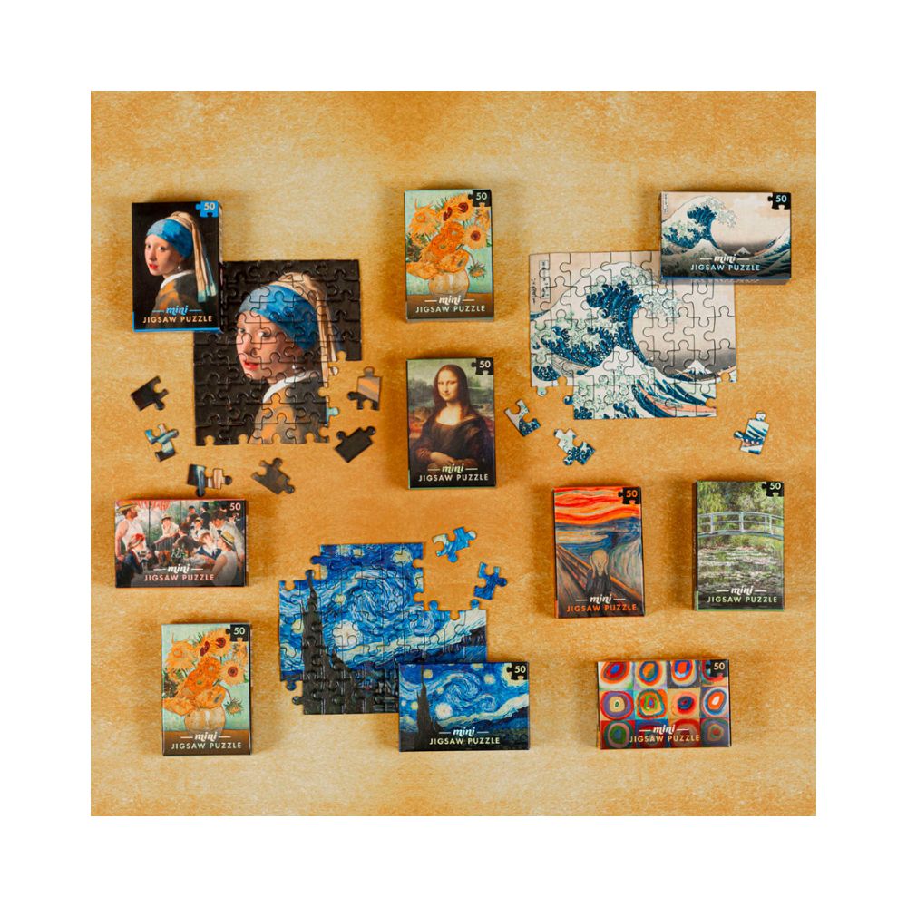 Παζλ Mini Masterpieces 50 pcs Jigsaws – 10 Designs - Professor Puzzle