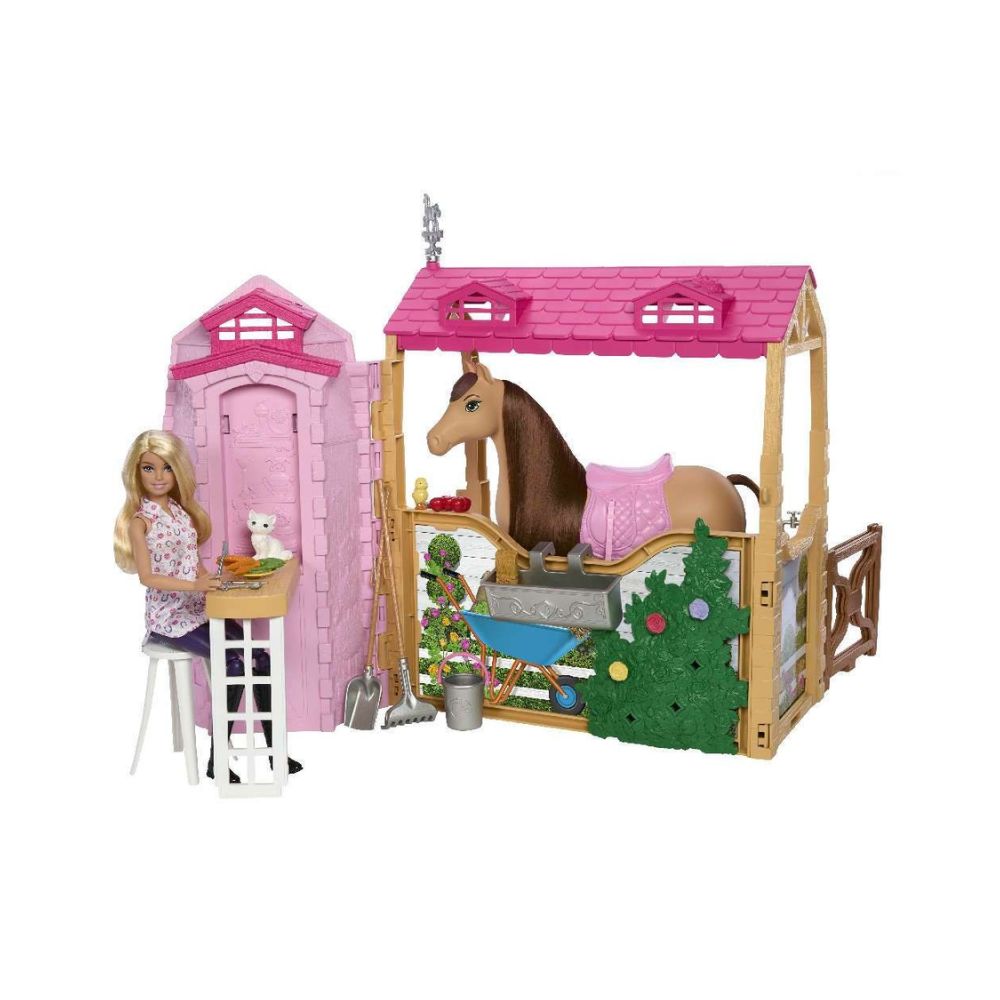 Mattel Barbie Mysteries The Great Horse Chase Σετ Παιχνιδιού Στάβλος, HXJ44 - Barbie