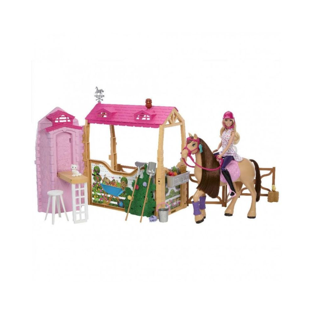 Mattel Barbie Mysteries The Great Horse Chase Σετ Παιχνιδιού Στάβλος, HXJ44 - Barbie