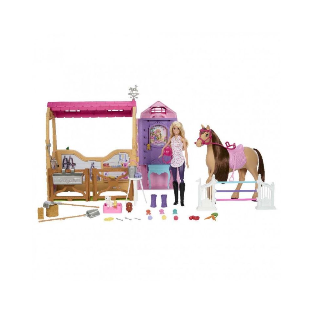 Mattel Barbie Mysteries The Great Horse Chase Σετ Παιχνιδιού Στάβλος, HXJ44 - Barbie