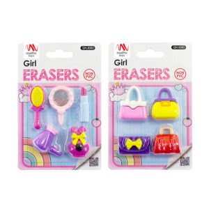 Fancy Eraser Set: Girl Going Out - Mathv Toys