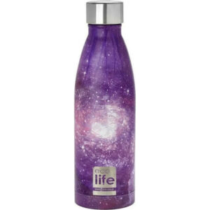 Ecolife μεταλλικό μπουκάλι θερμός 500ml galaxy - Ecolife