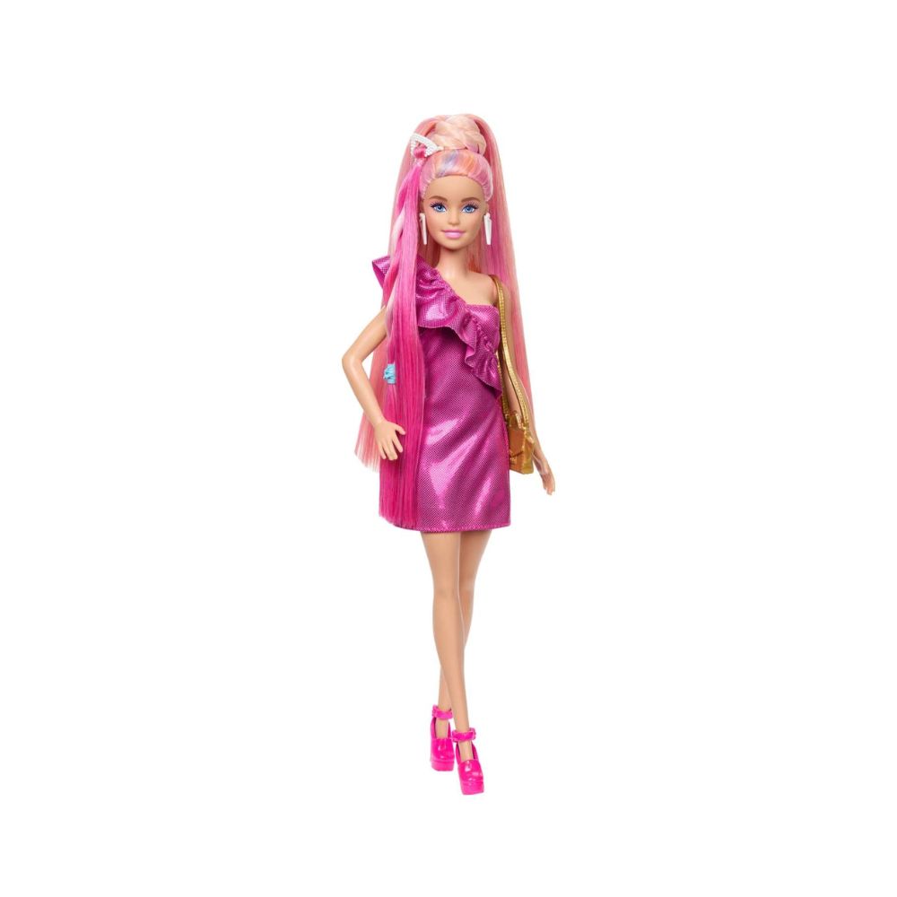 Mattel Barbie Κούκλα Πολύχρωμα Μαλλιά, JDC85 - Barbie