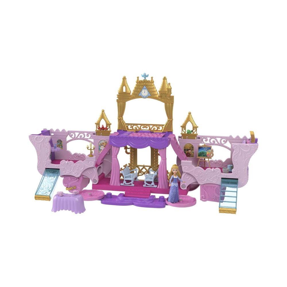 Mattel Disney Princess Mini Κούκλες-Άμαξα/Καστράκι 2 σε 1, HWX17 - Disney Princess