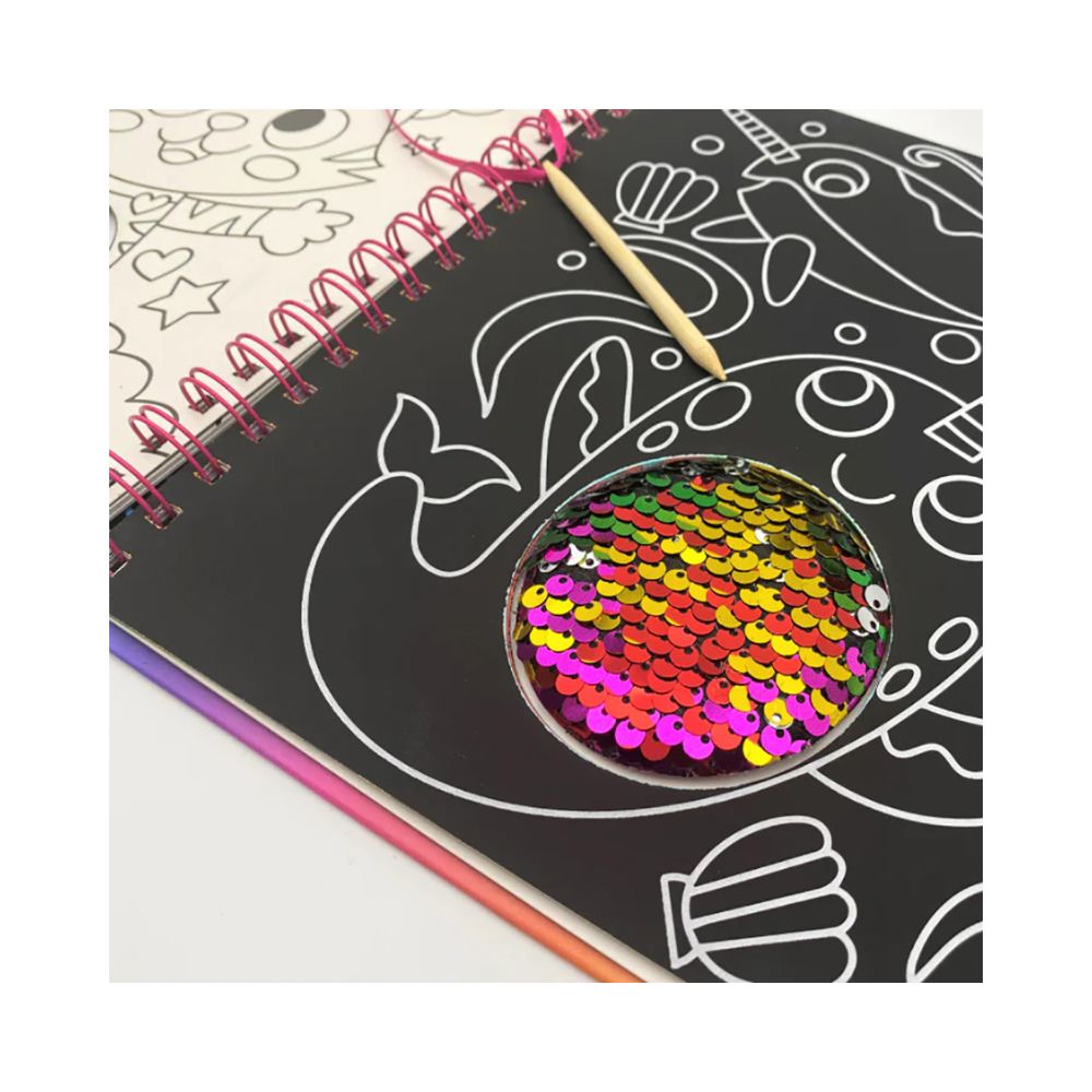 Scratch Art Sequins: Magical World - Hinkler