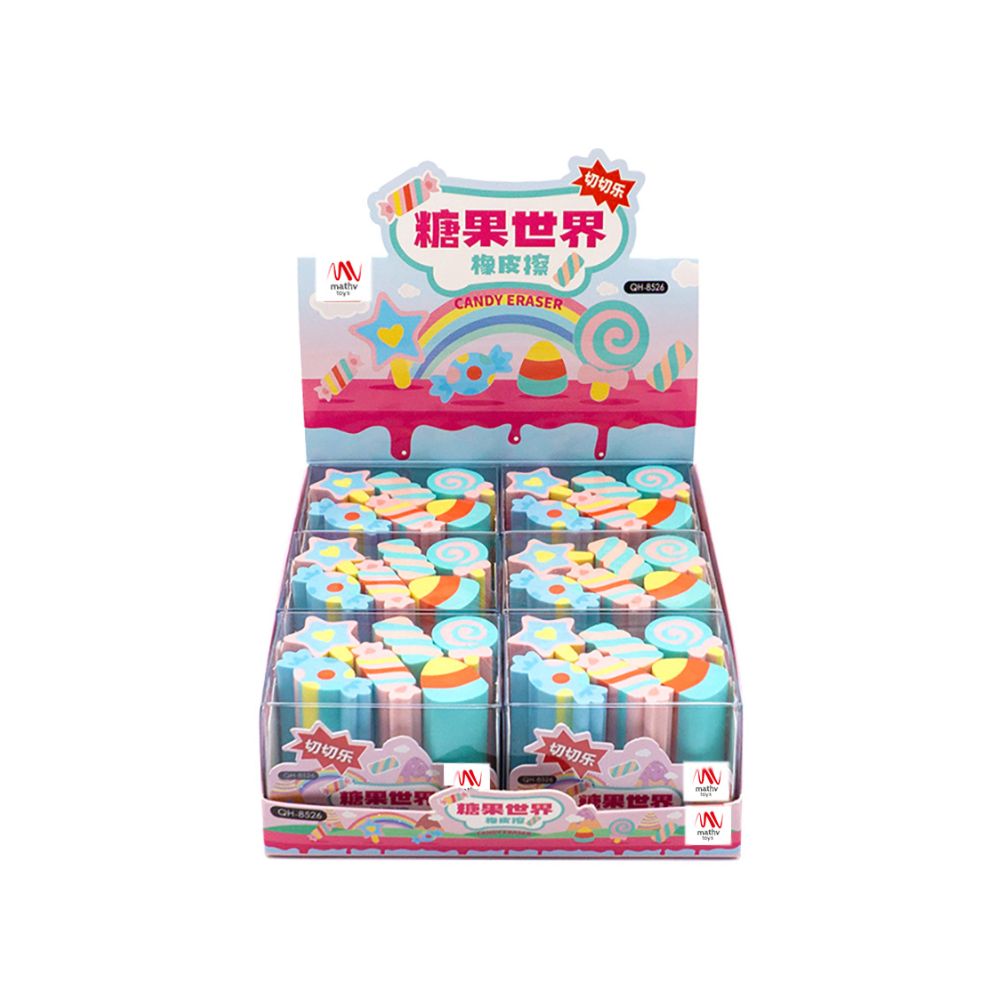 Σετ Γόμες 6τμχ Fancy Eraser Set: Candy - Little Tree