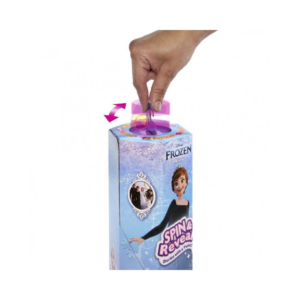 Mattel Disney Frozen Spin and Reveal Κούκλα Άννα με 11 Εκπλήξεις, HXD27 - Disney Princess