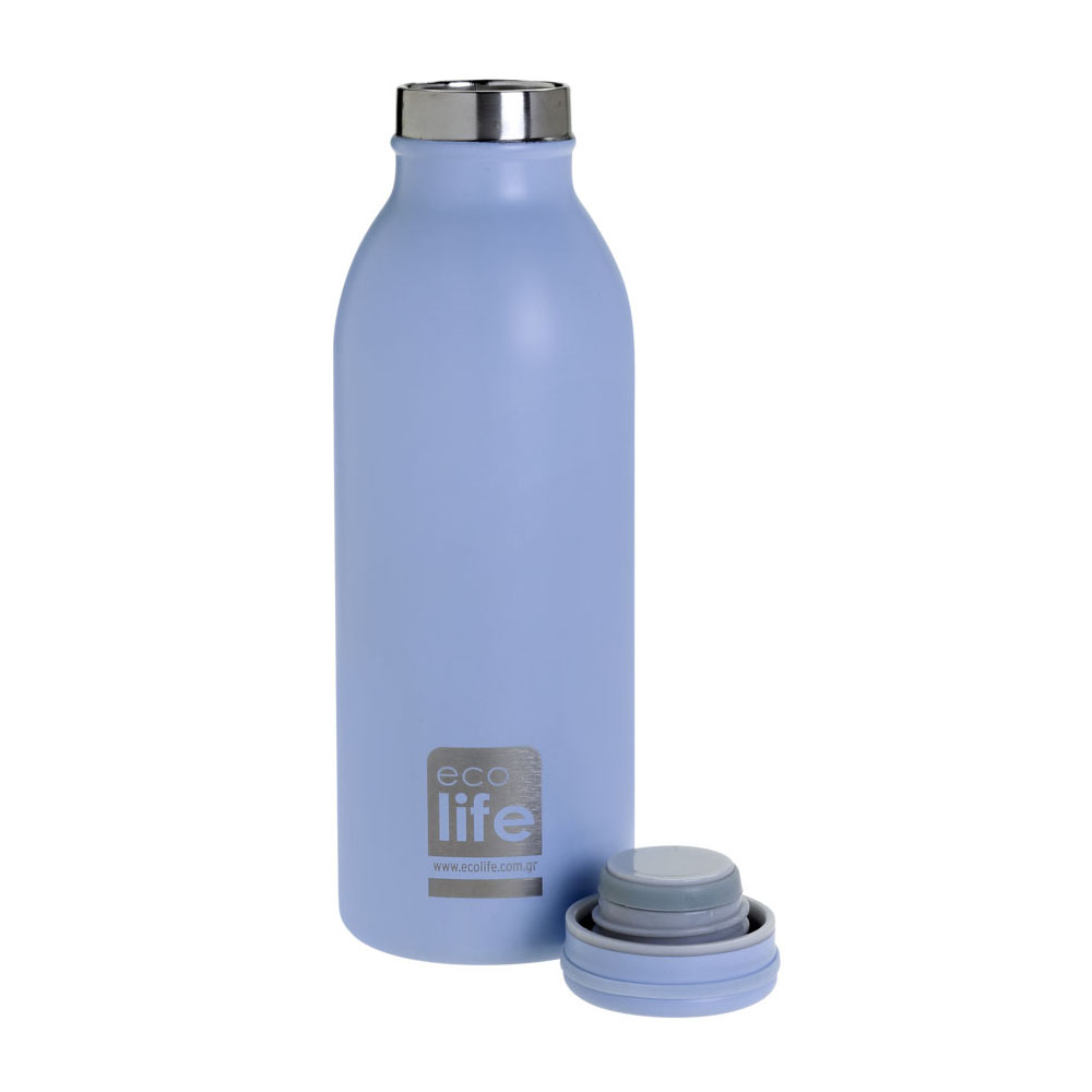Ecolife μεταλλικό μπουκάλι θερμός 450ml – pastel blue - Ecolife