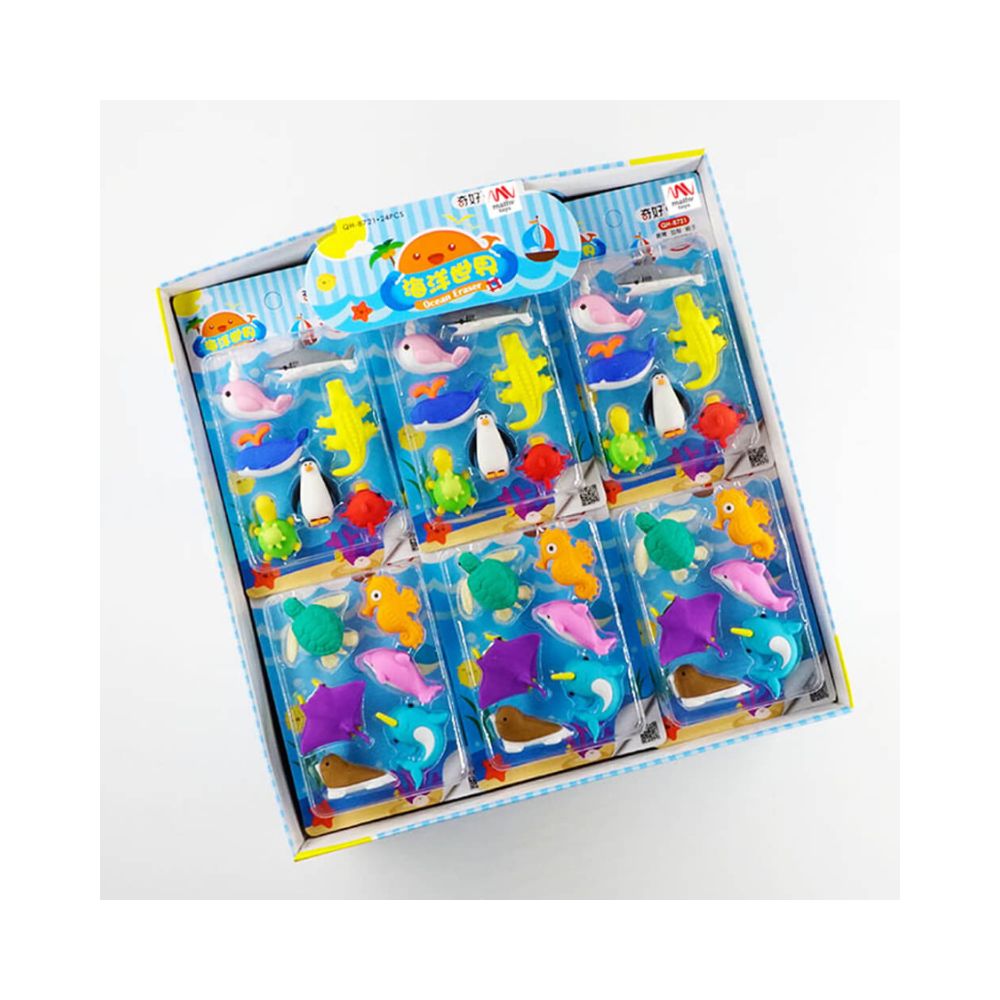 Σετ Γόμες Fancy Eraser Set: Under the Sea σε 2 Σχέδια - Little Tree