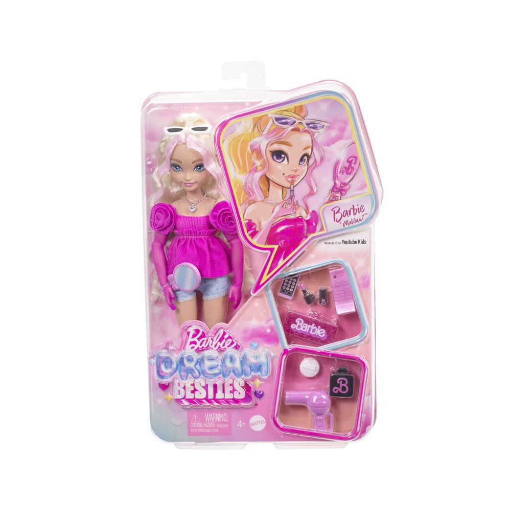 Mattel Κούκλα Barbie Dream Besties: Malibu, HYC21 - Barbie