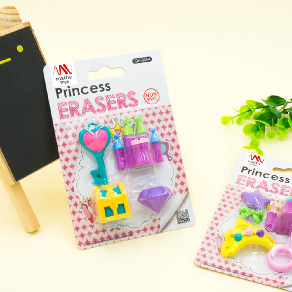 Fancy Eraser Set: Princess - Mathv Toys