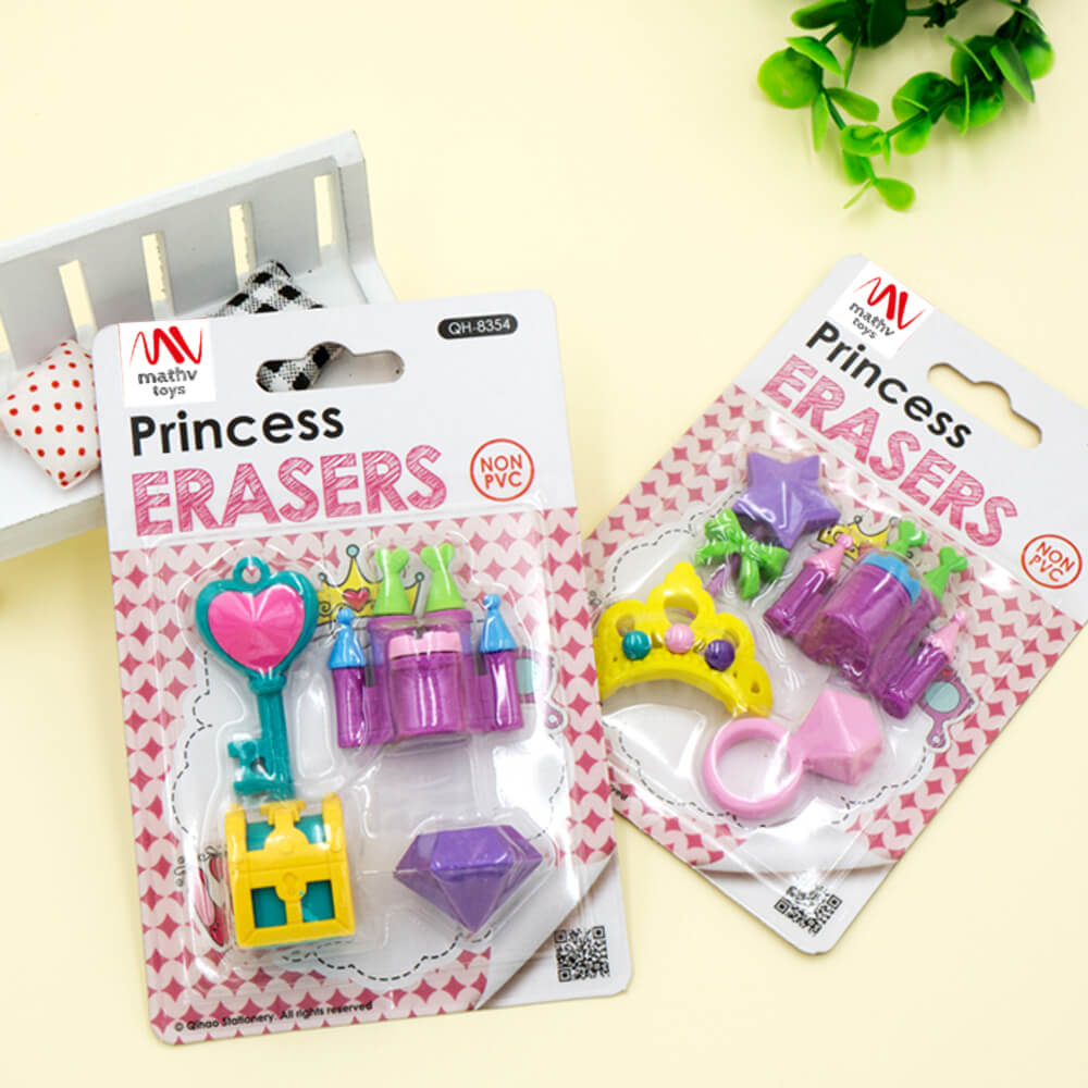 Fancy Eraser Set: Princess - Mathv Toys