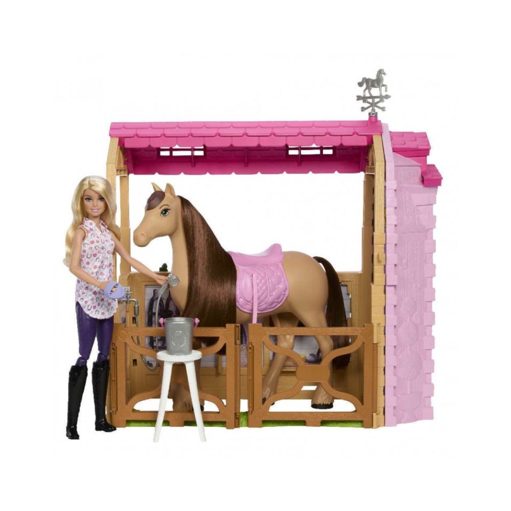 Mattel Barbie Mysteries The Great Horse Chase Σετ Παιχνιδιού Στάβλος, HXJ44 - Barbie